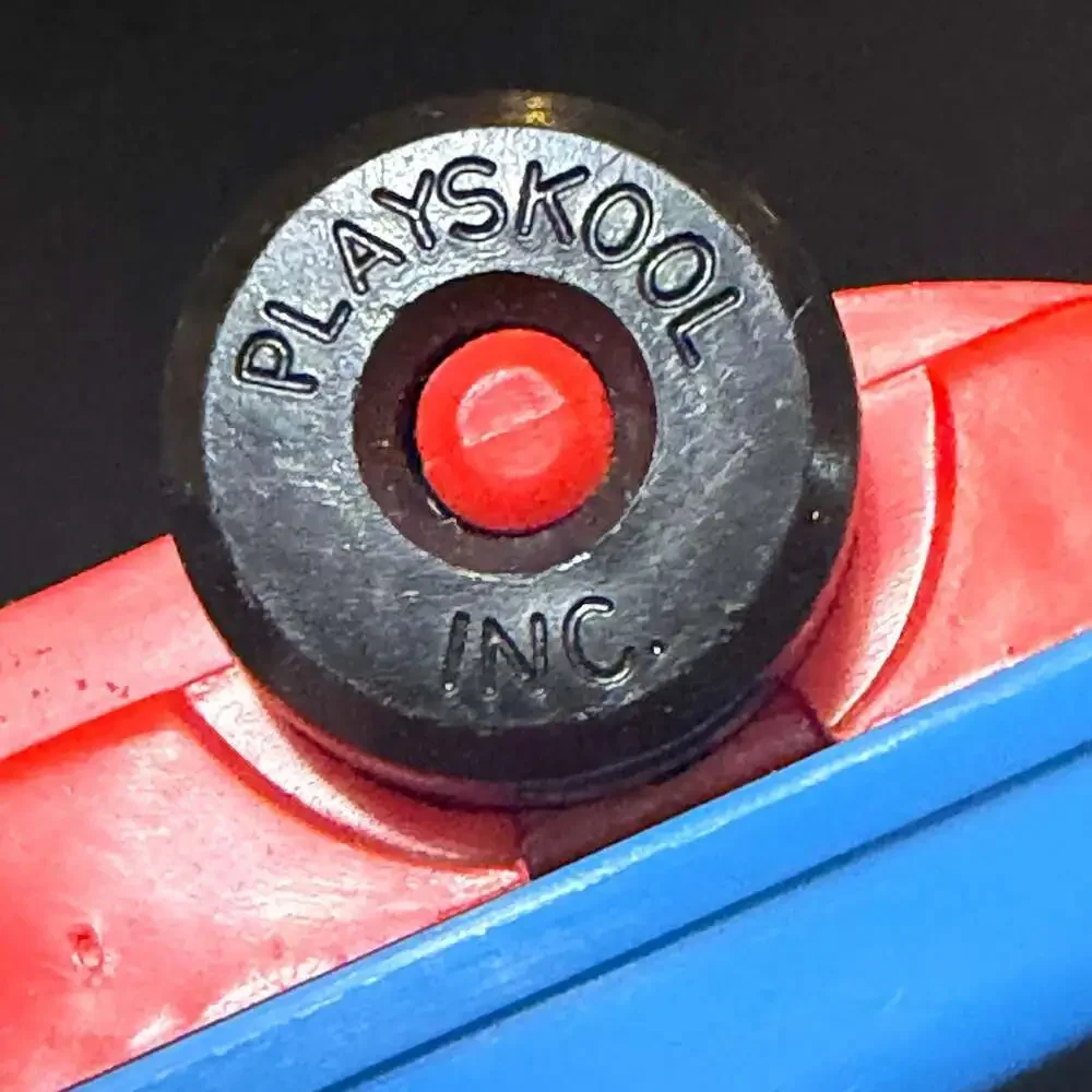 Vintage Playskool Familiar Places Blue Toy Car Item No. 480